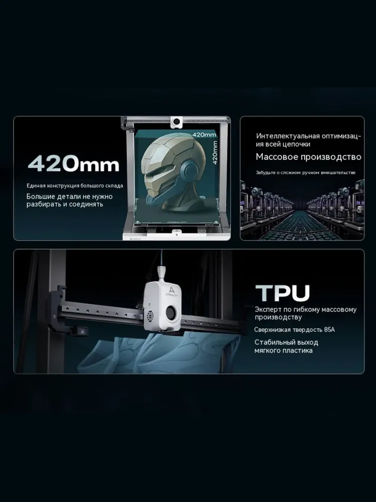принтер CREALITY Ender-3 V3 Mega 420x420x420mm версия CN, вариант, фото 3