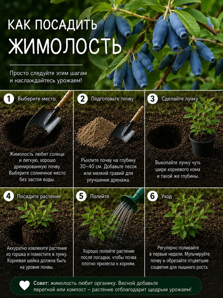 Жимолость "Голубой Банан" ,1 саженец для посадки, голубой, фото 3