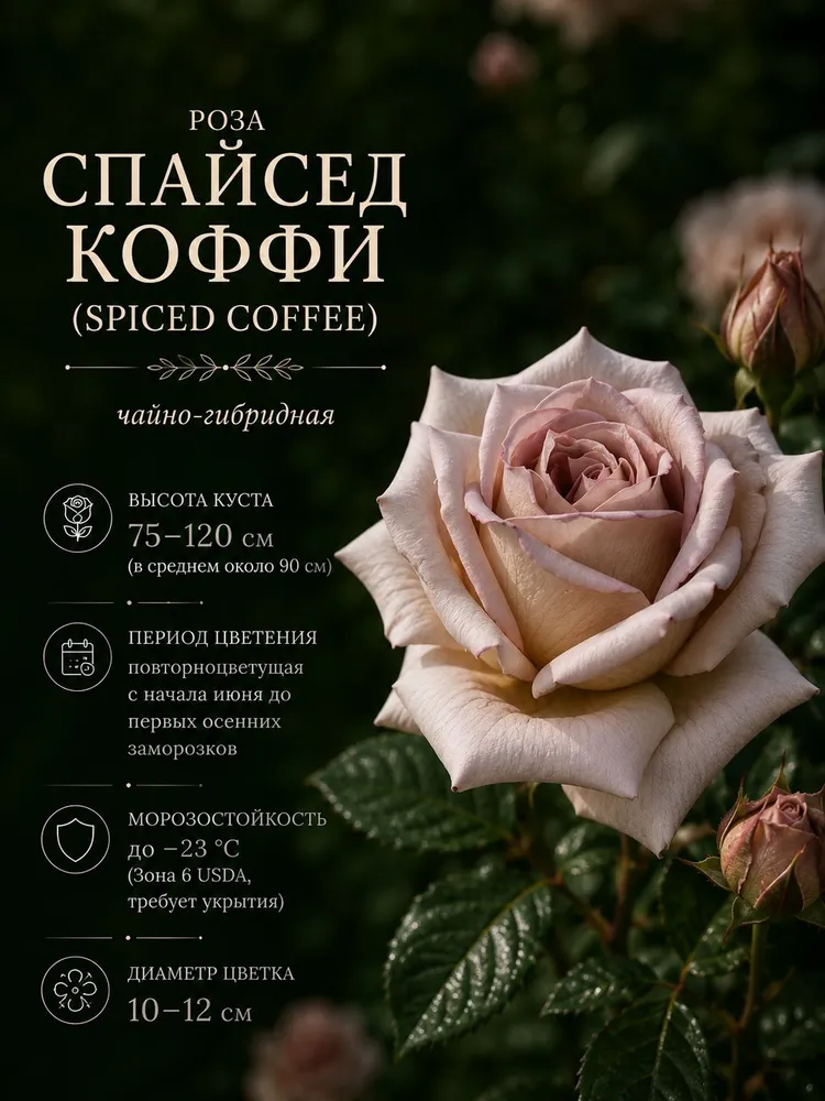 Роза саженец "Спайсед Коффи" , для посадки, вариант, фото 2