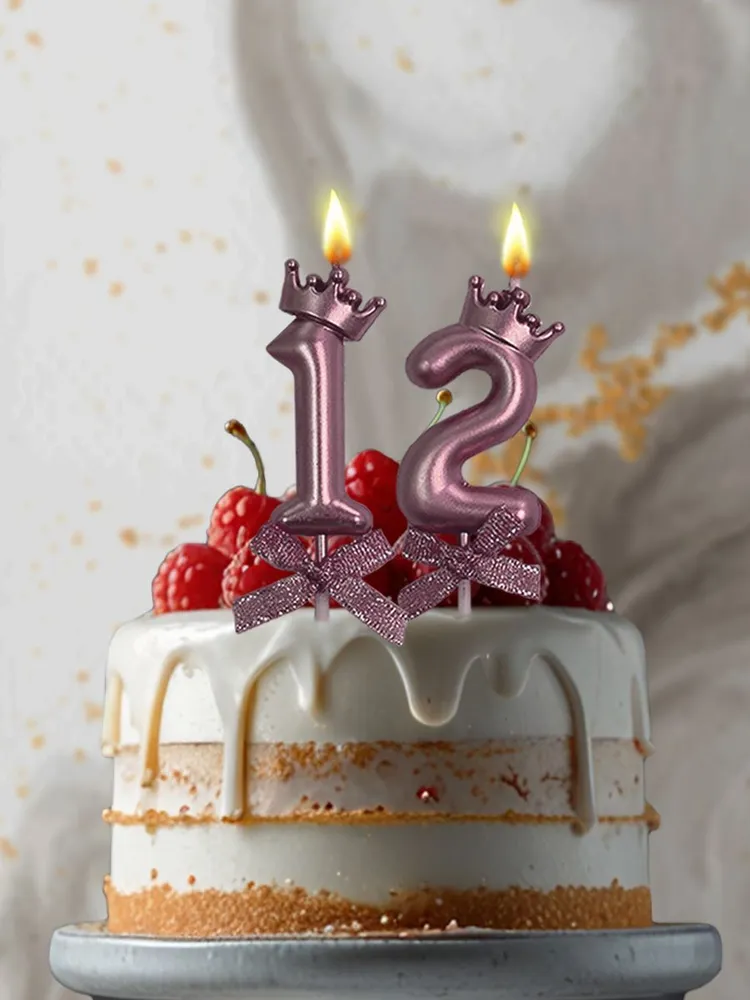 Свечи для торта на день рождения цифры 12 лет, вариант, фото 2