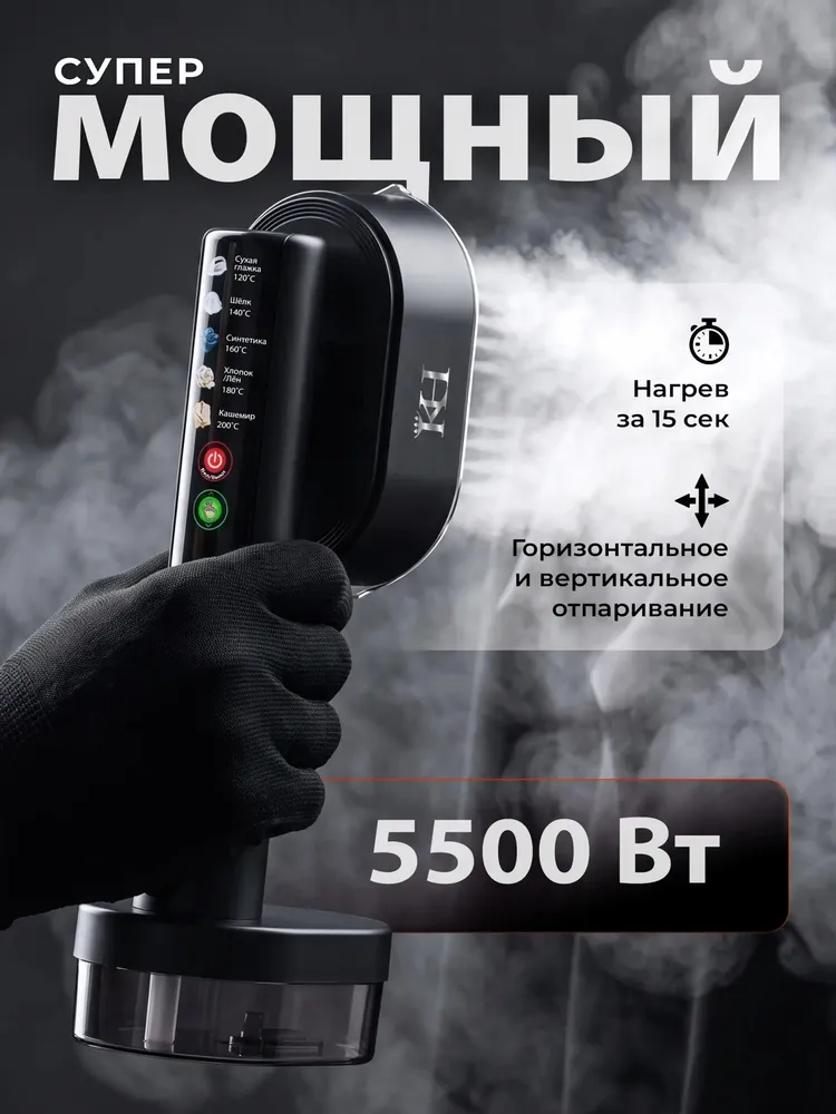 Отпариватель для одежды ручной мощнейший KH-006A, вариант, фото 4