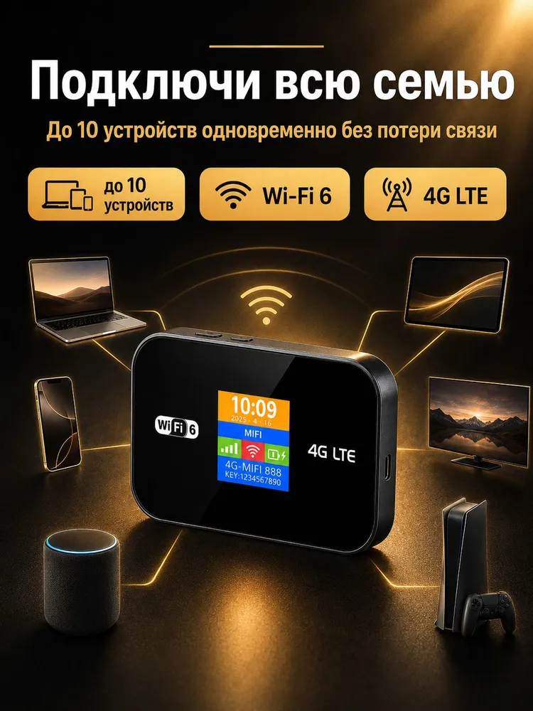 Карманный роутер WiFi с сим картой, вариант, фото 5