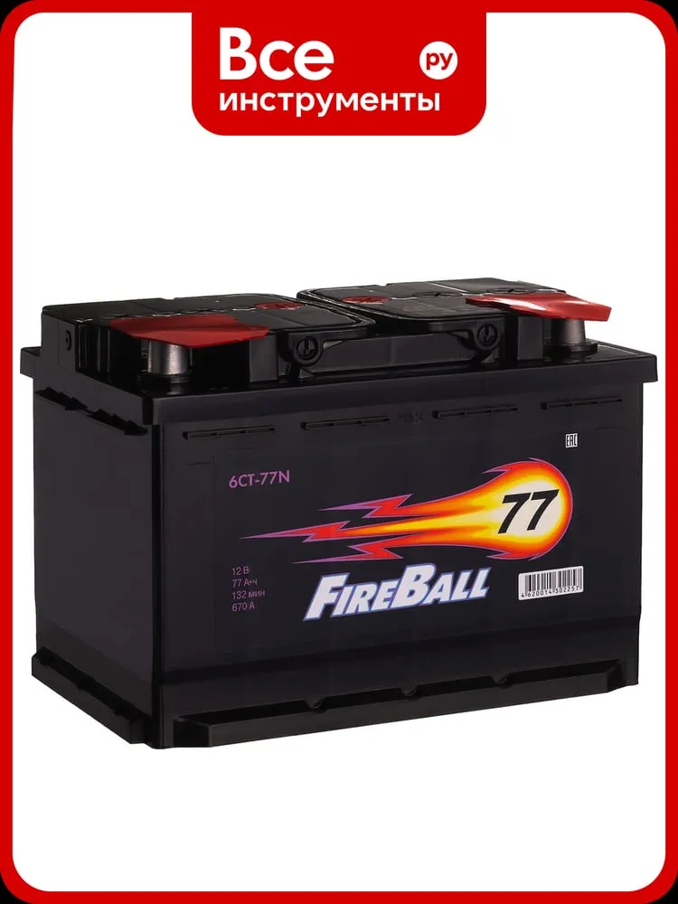 Аккумулятор Fire Ball кальциевый автомобильный с прямой полярностью, подходящий для легковых и грузовых средств, вариант