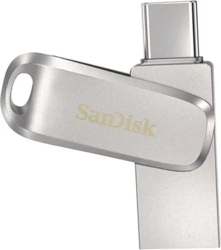 Флешка USB Type-C SanDisk Ultra Dual Drive Luxe 256 ГБ, 2 в 1 Type-C + USB-A 3.2, металлический флеш-накопитель для телефона, планшета и ноутбука, чтение до 400 МБ/с (SDDDC4-256G-G46), 256 ГБ, фото 5