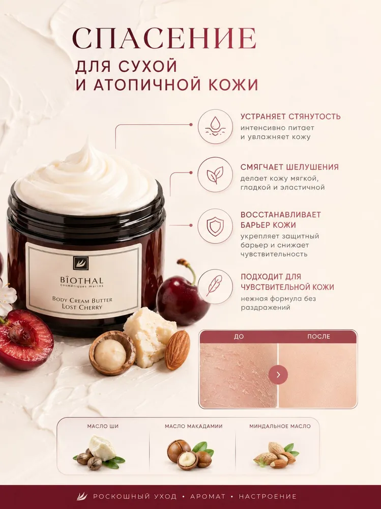 Баттер питательный крем-масло парфюмированный по мотивам аромата Lost Cherry Спелая вишня, вариант, фото 2