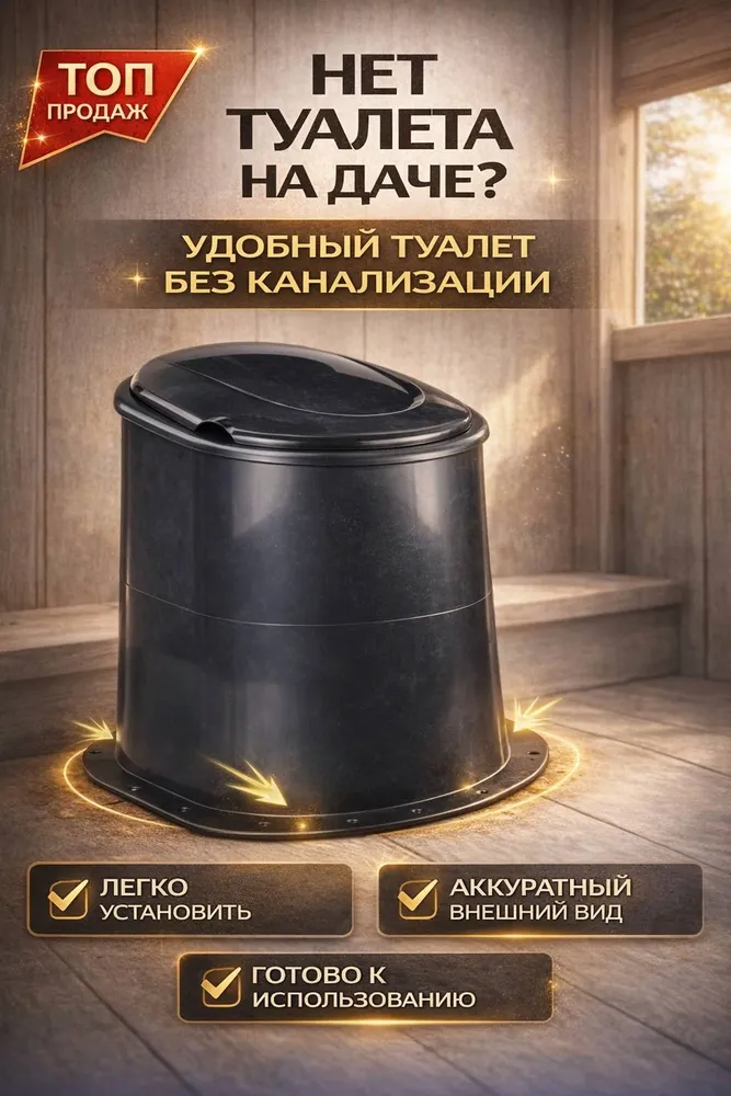 Альтернатива Ведро-туалет, вариант, фото 4