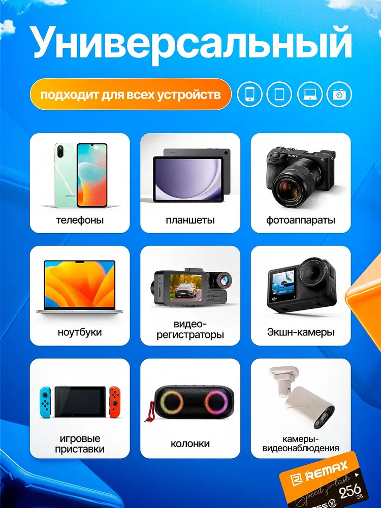 CONFIRM 100 ГБ Карта памяти microSD, запись - 85 Мбайт/сек, чтение - 35 Мбайт/сек, Карты памяти 1 шт, 250 ГБ, 1 шт, фото 3