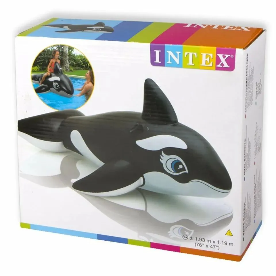Intex 58561 Надувная игрушка-наездник188х122см "Касатка" до 40кг, от 3 лет, 188x122 см, 40 кг, фото 2