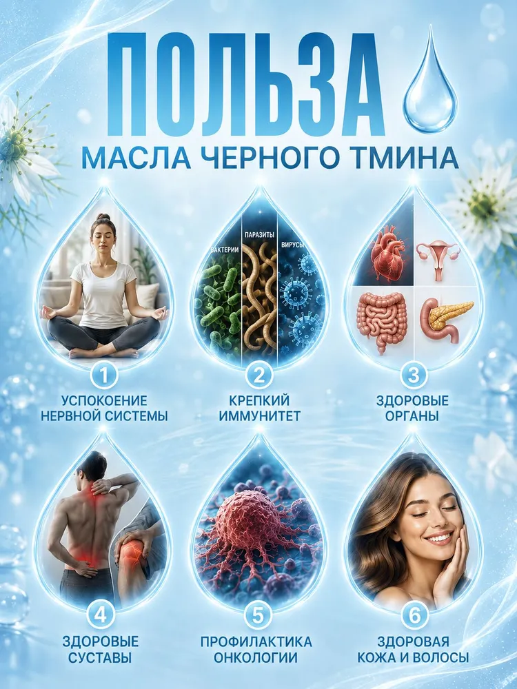 Масло черного тмина первый холодный отжим, Египет, EL BARAKA, 500 мл., 500 мл, фото 2