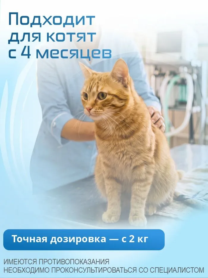 Мильмакс-Нита (NITA-FARM) антигельминтный препарат для кошек массой от 2 кг., 2 таблетки, 2 кг, фото 3
