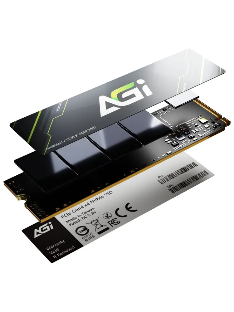 AGI 2 ТБ Внутренний SSD-диск AI828, M.2, PCI-E 4.0 (AGI2T0G43AI818-CB), 2 ТБ, фото 2