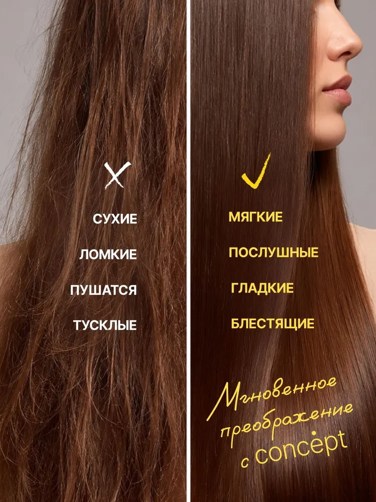 Concept Маска c кератином профессиональная Salon Total Soft Care Keratin & Honey 500 мл, 500 мл, фото 3