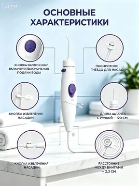 Ручка со шлангом для ирригаторов WI-922 и WI-933, вариант, фото 4