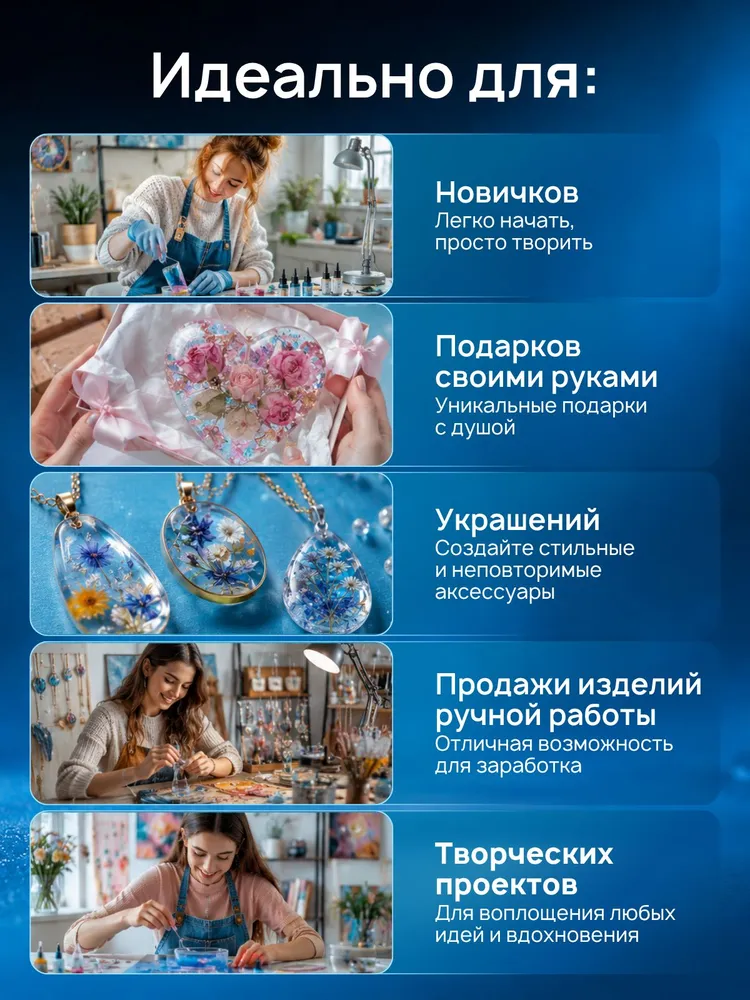 Эпоксидная смола для творчества, уф смола,1000 мл, 200 гр, фото 3