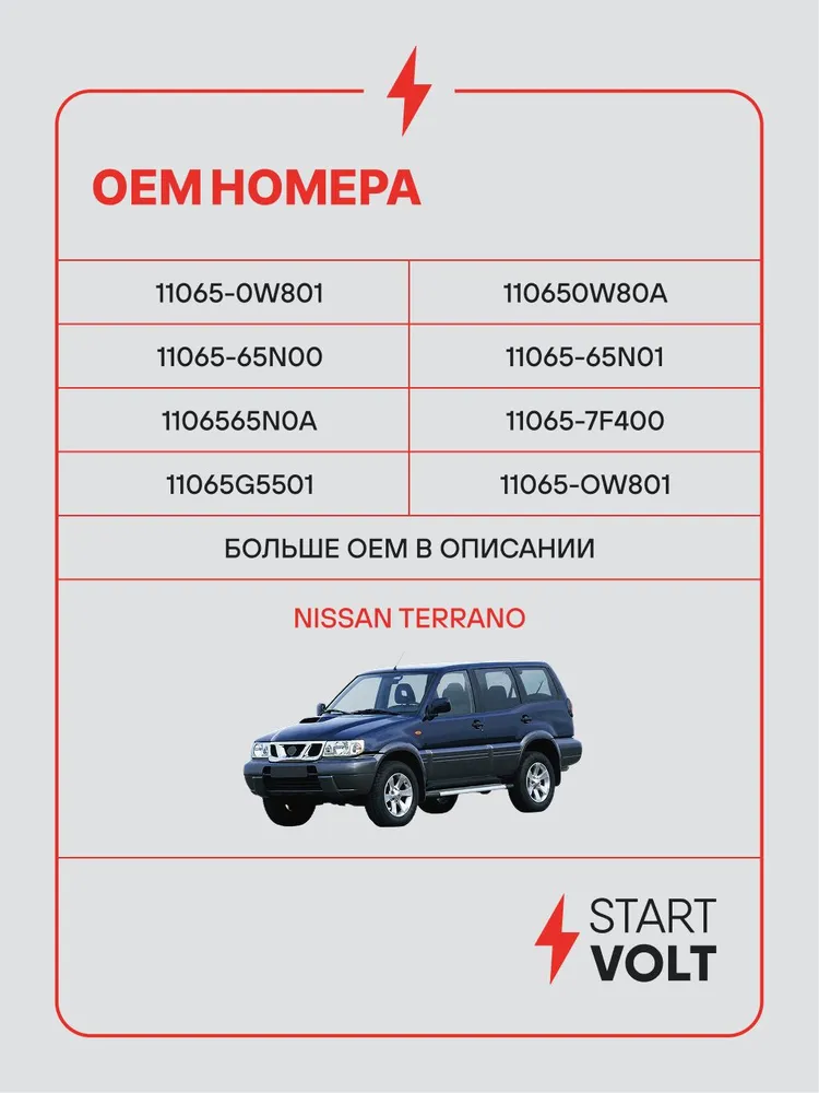 Свеча накаливания для Nissan Terrano R50 STARTVOLT GLSP 058, вариант, фото 2