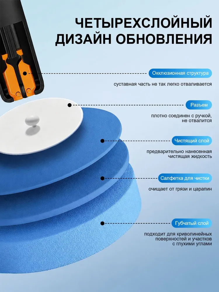 Ершики для унитаза настенный, подвесной сменный ершик для унитаза, с 40 насадками, вариант, фото 6