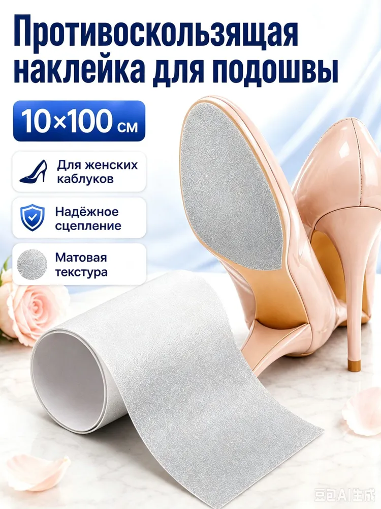 Наклейки противоскользящие на подошву, вариант