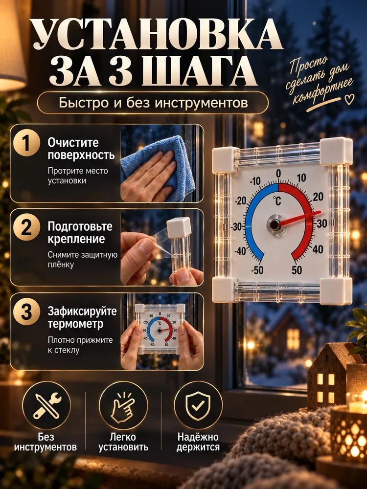 Термометр комнатный, Цифровой измеритель температуры., вариант, фото 5