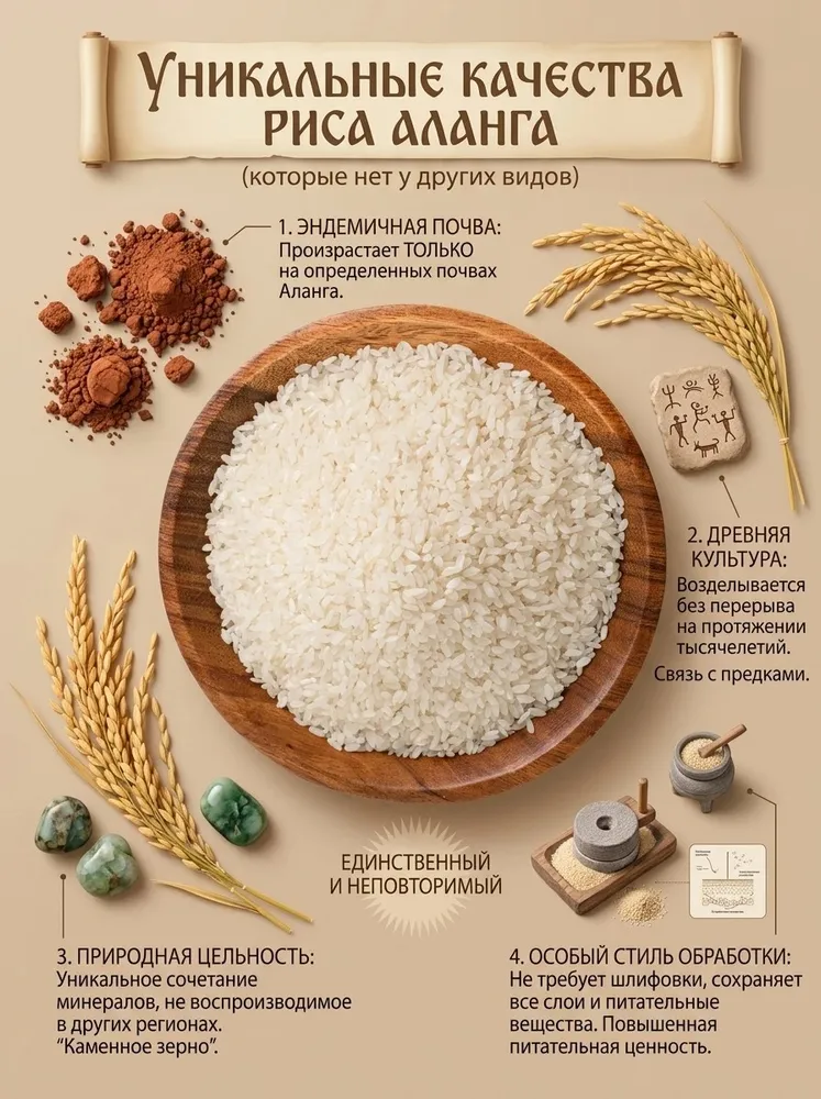Рис аланга, рис аланга для плова 1 кг, 1 кг, фото 2