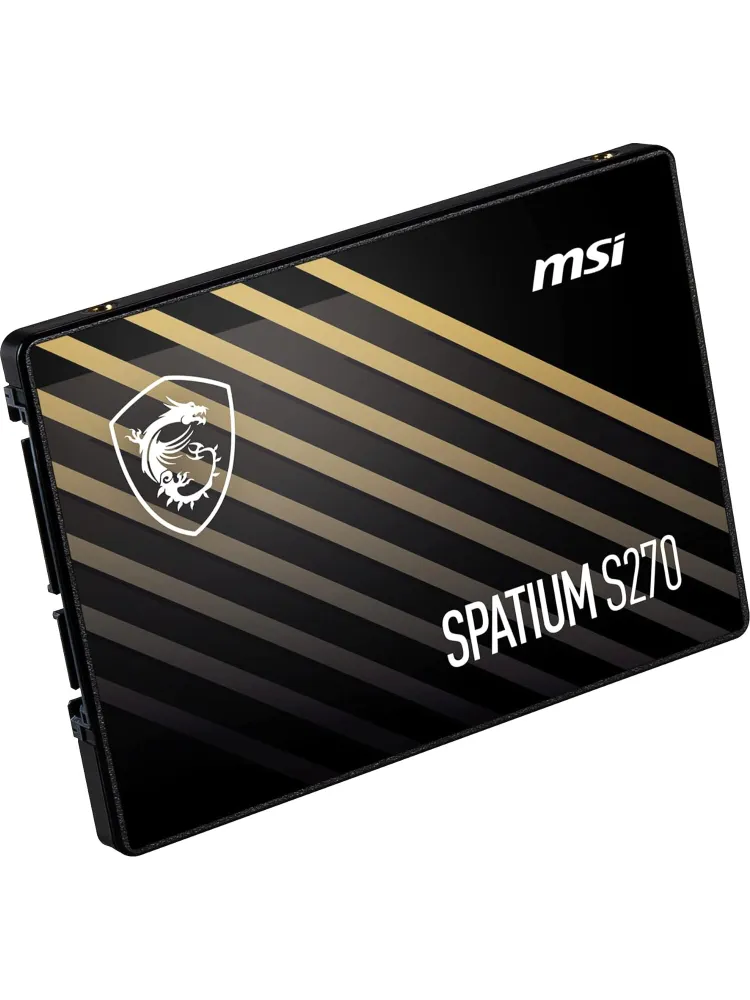 MSI S78-440P130-P83 MSI SSD SPATIUM S270 960GB, 2.5" 7mm, SATA3, 3D TLC, R/W 500/450, IOPs 55, 960 ГБ, фото 2