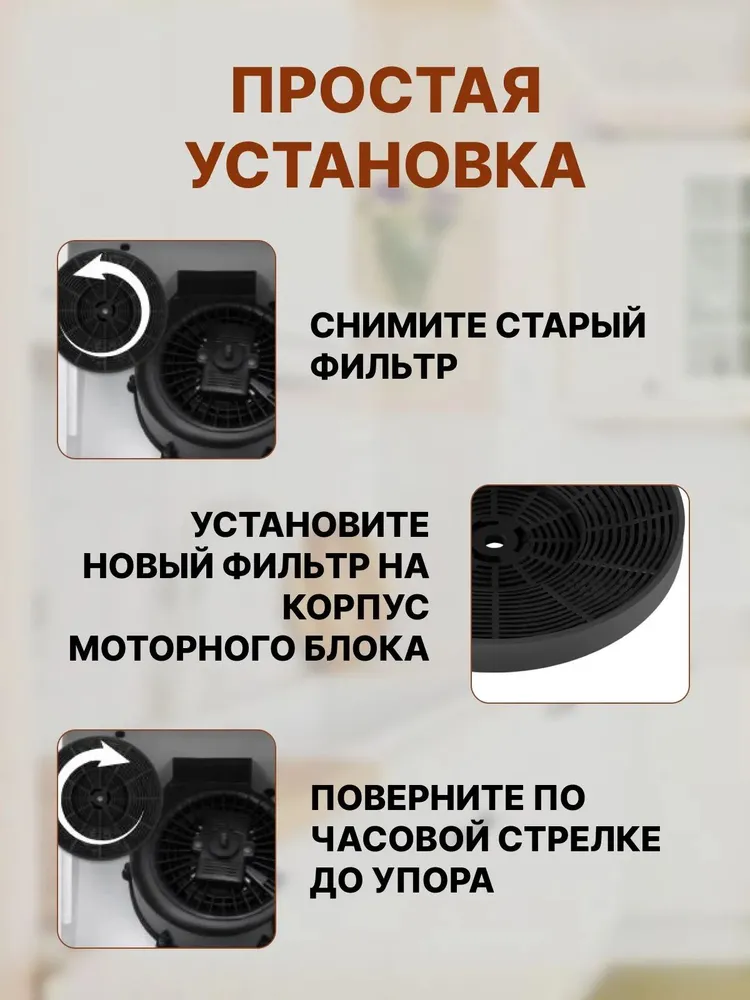 Угольный фильтр MEFERI CF04, Haier HAX-22, Zugel ZKF2, сменный, 2 шт, 1 шт, фото 6