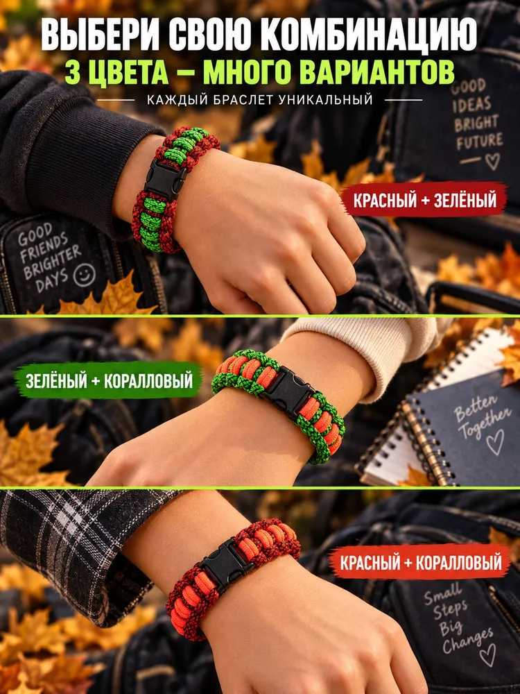 Набор для плетения браслетов из паракорда CORD COLOR, вариант, фото 3