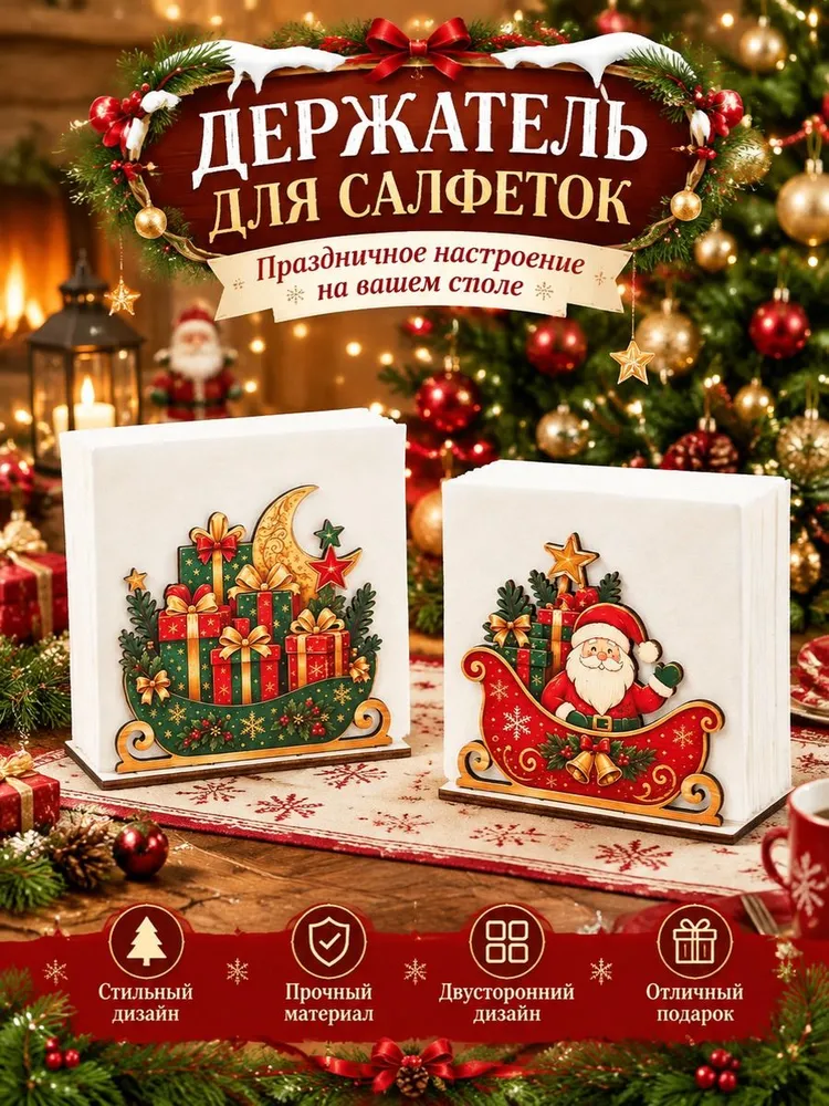 Украшение на праздник новогоднее 1 шт красный, 1 шт, фото 2
