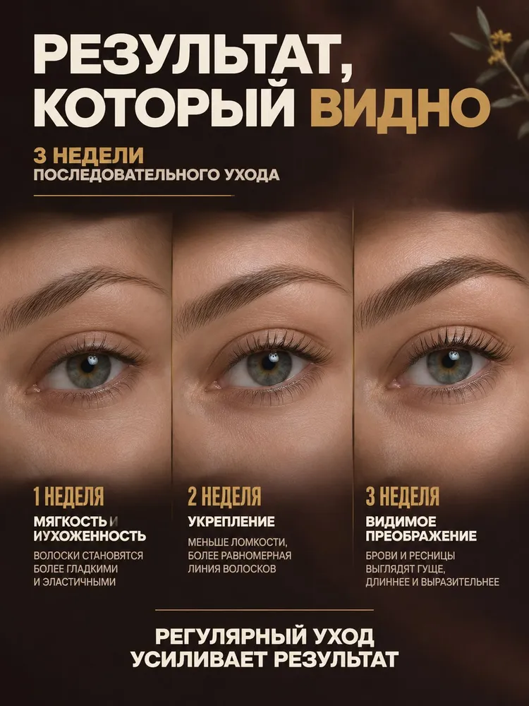 Масло усьмы для бровей и ресниц, Стимулятор роста, Натуральная сыворотка, 12 мл, 12 мл, фото 3