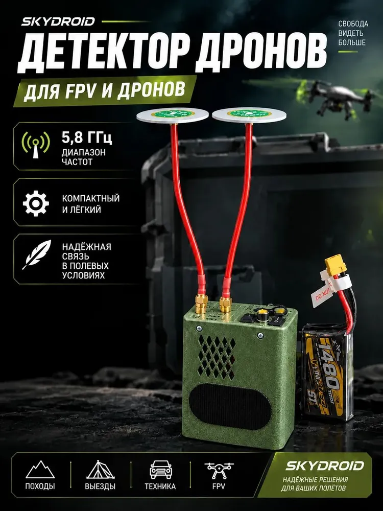 Детектор БПЛА SKYDROID 15PRO 5,8 ГГц для FPV дронов, вариант
