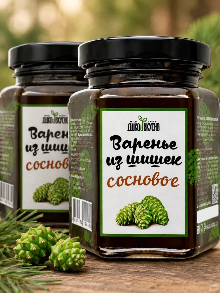 Варенье из шишек сосновое, 2*220 гр, 2x220