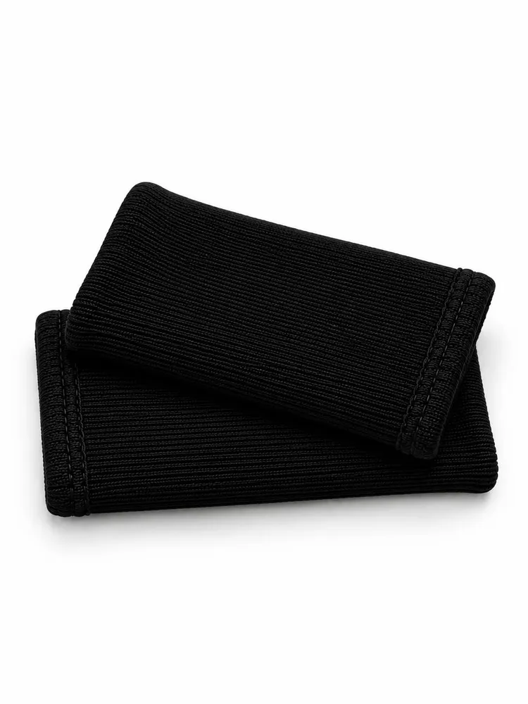 Манжеты трикотажные большие 12*10см черные из кашкорсе, 12x10 см, фото 2