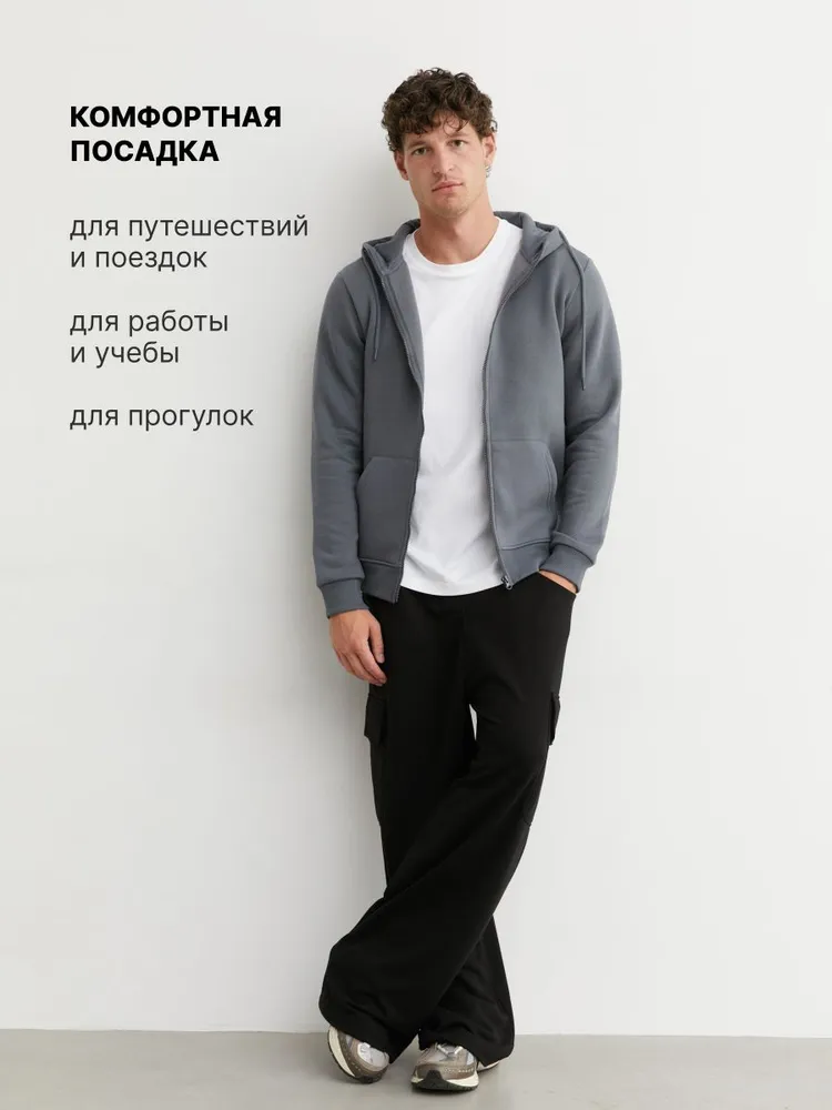 Толстовка TRUE BALANCE футер 3-х нитка с начесом, плотность 320 гр/м2, 320 г, фото 6