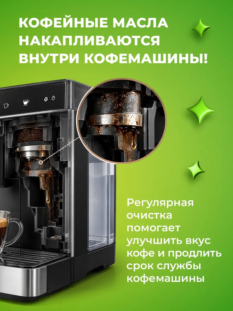 Средство таблетки для очистки кофемашины от кофейных масел, 30 шт., 30 шт, фото 3
