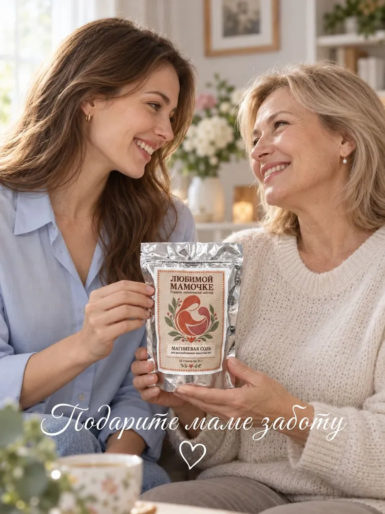 Подарок маме, магниевая соль для расслабления ног 10 стиков по 25г, "Любимой мамочке", 25 г, фото 5