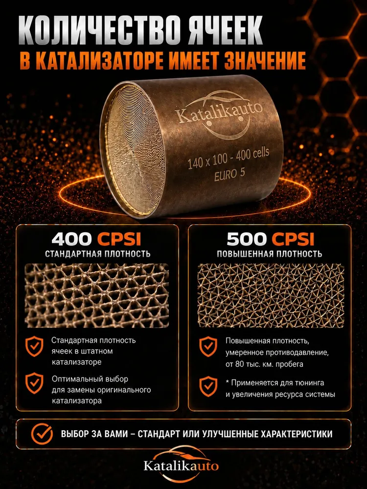 Катализатор универсальный 158х110х100, Евро-5, 400 ячеек, 140x100, фото 5