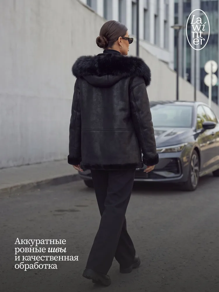 Дубленка искусственная LAWINTER, вариант, фото 5