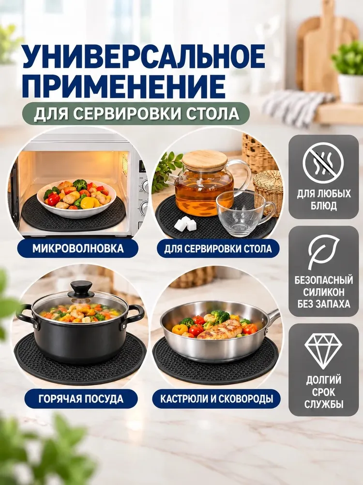 Силиконовая форма для микроволновки черный, черный, фото 5