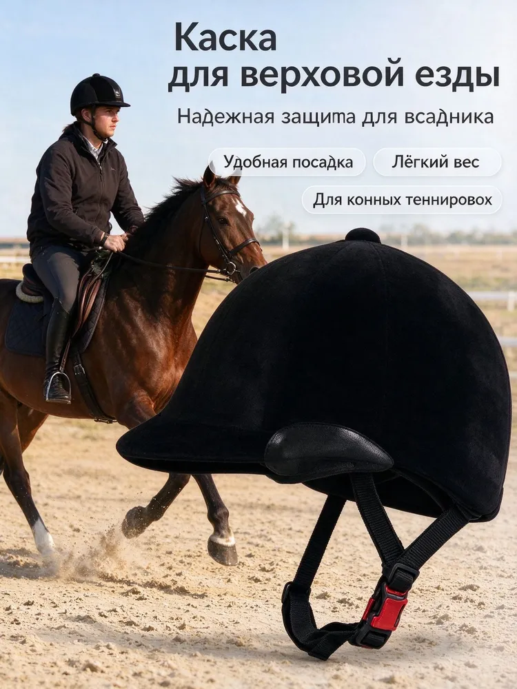 Шлем для верховой езды, размер: 52-55.5, вариант