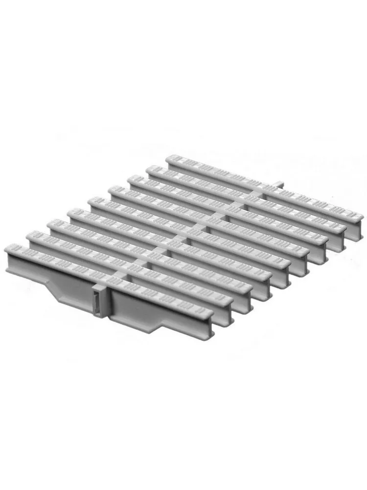 Переливная решётка для бассейна REEXO GP, 22 x 195 мм, (5 пог.м.), цвет белый, сливная решётка переливного лотка, напольная, 22x195 мм, фото 4
