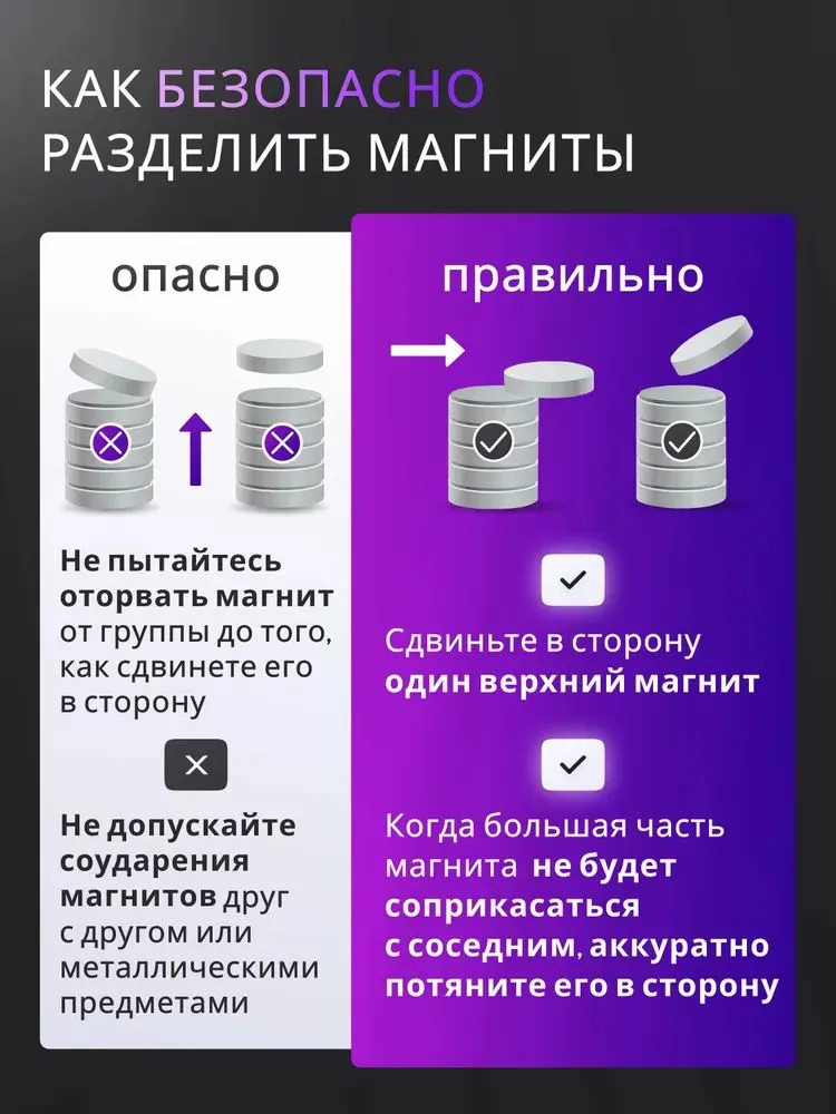 Магнитное крепление 10х3 с зенковкой 3.5/х7, 50 шт, 10x3, 50 шт, фото 5