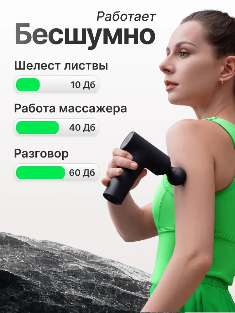 Перкуссионный массажер Xiaomi Mini 3 MJJMQ07YM, Массажер для шеи и плеч, темно серый, серый, фото 5