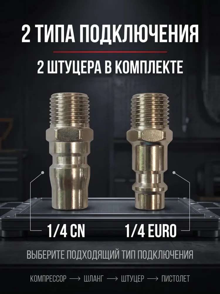 Продувочный пистолет для компрессора, вариант, фото 6