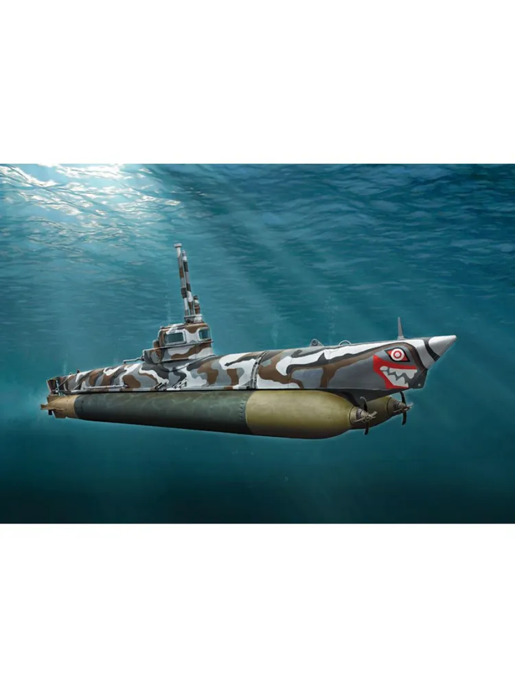 Сборная модель Подводная лодка Biber midget submarine Italeri, вариант, фото 4