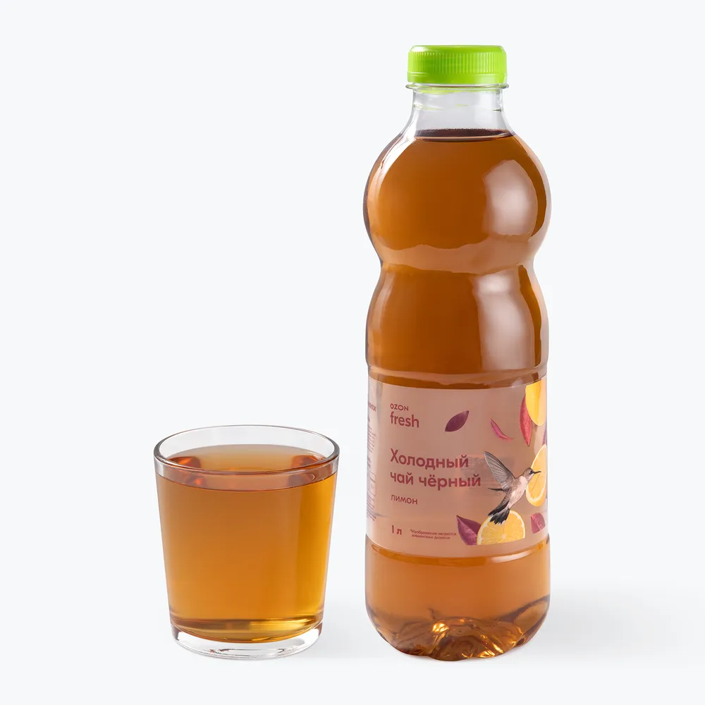 Холодный чай черный Лимон 1 л, Ozon fresh, 1 л, фото 2