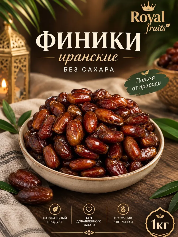 Финики натуральные 1 кг, 1 кг
