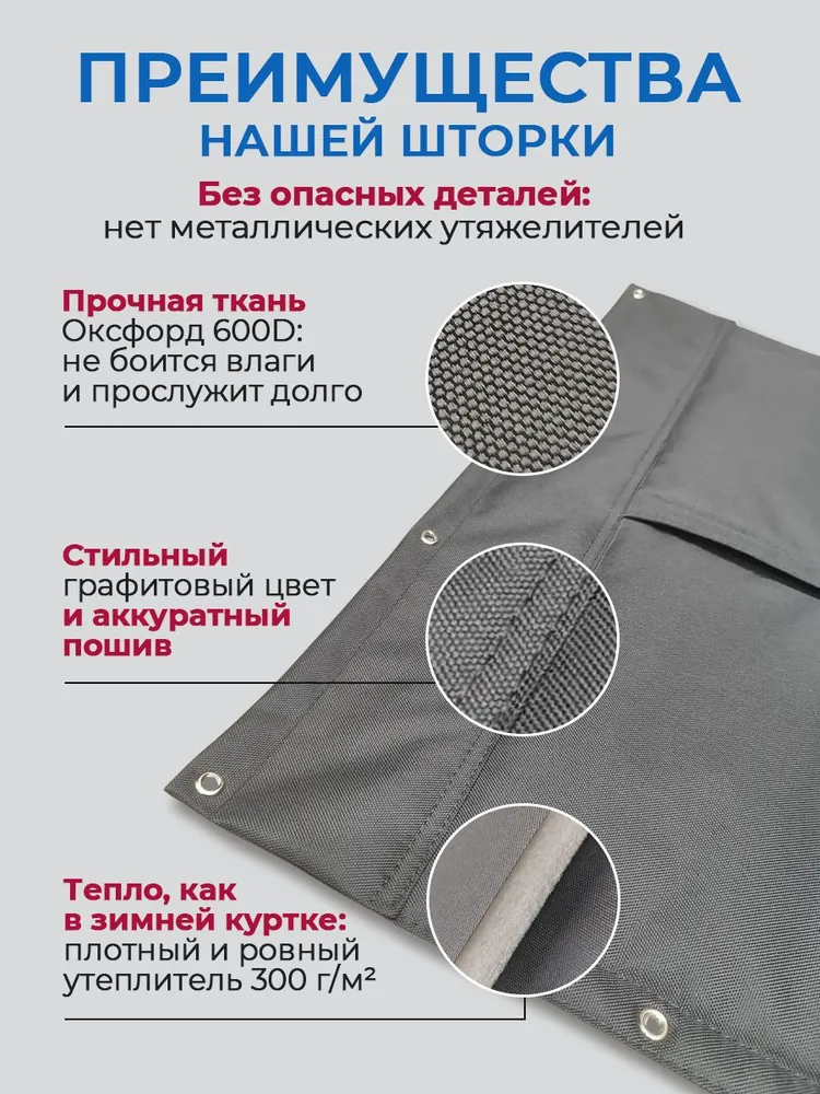Шторка для будки зимняя, 40*50 см, 40x50 см, фото 6