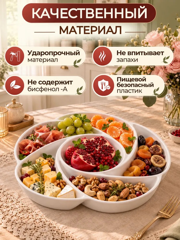 Менажница пластиковая. Фруктовница, вариант, фото 3