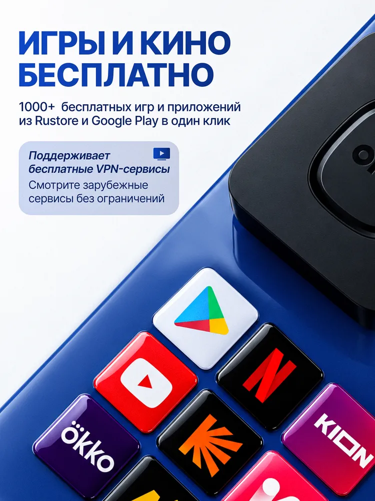 Смарт ТВ приставка для телевизора, 8/128 ГБ, Андроид 15 Android TV Box, Wi-Fi 6, медиаплеер 4K, 128 ГБ, фото 5