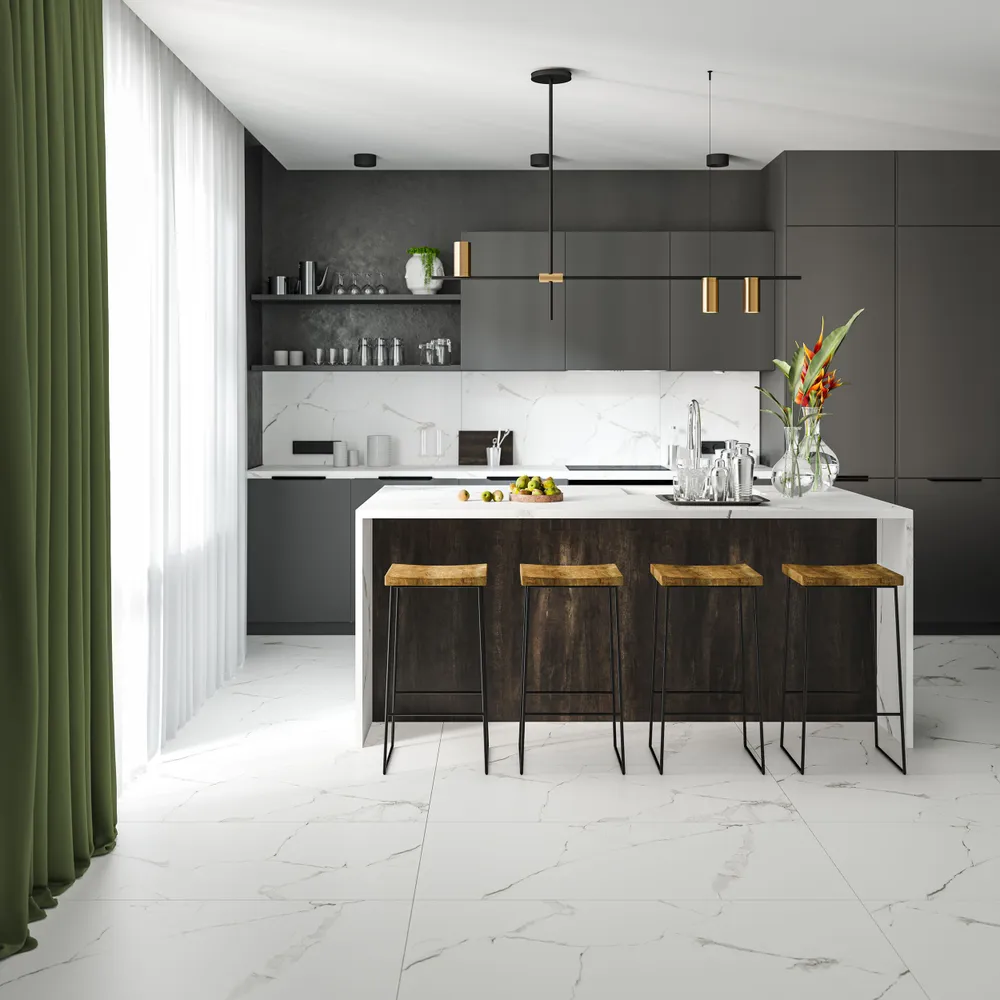 Керамогранит CULTO WHITE MARBLE 60*120 матовый, упаковка 1,44м2, 60x120, фото 4