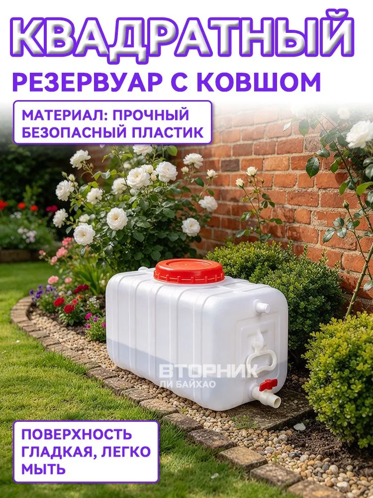 Бочка садовая ABS пластик, вариант, фото 2